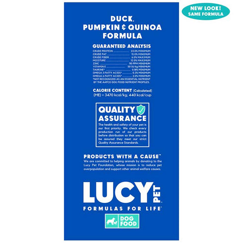 Duck, Pumpkin and Quinoa Dog Food 25LB - Poudre Pet and Feed Supply